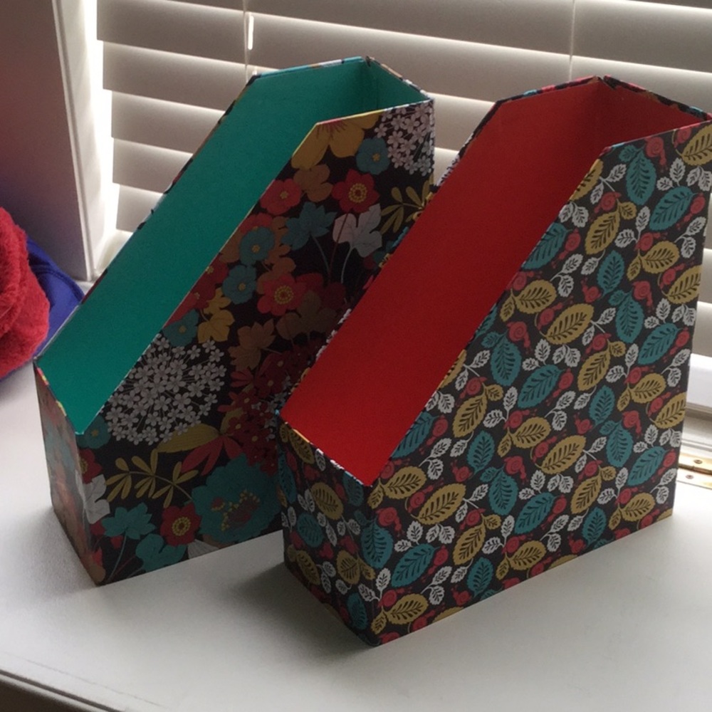 Collapsible Vera Bradley desk organizers